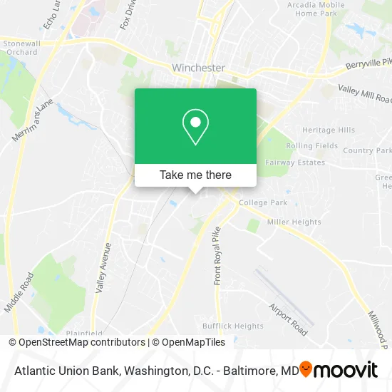 Atlantic Union Bank map