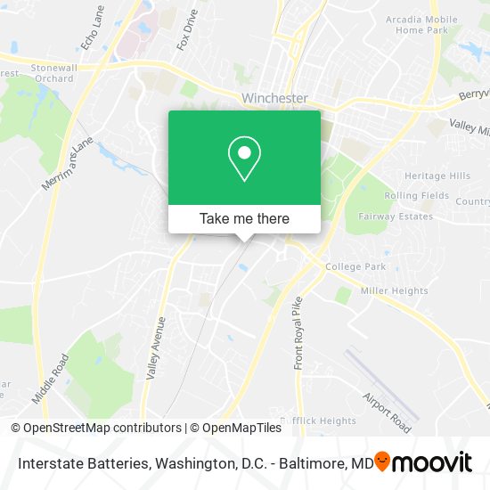 Interstate Batteries map