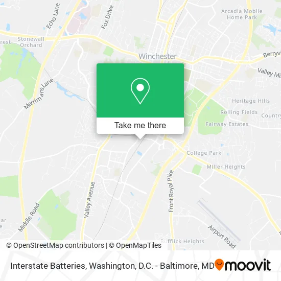 Interstate Batteries map