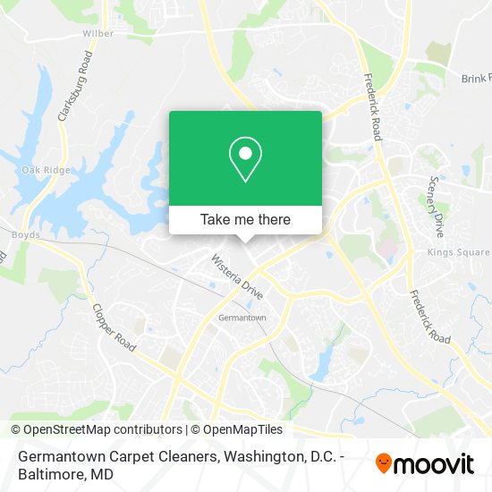 Mapa de Germantown Carpet Cleaners