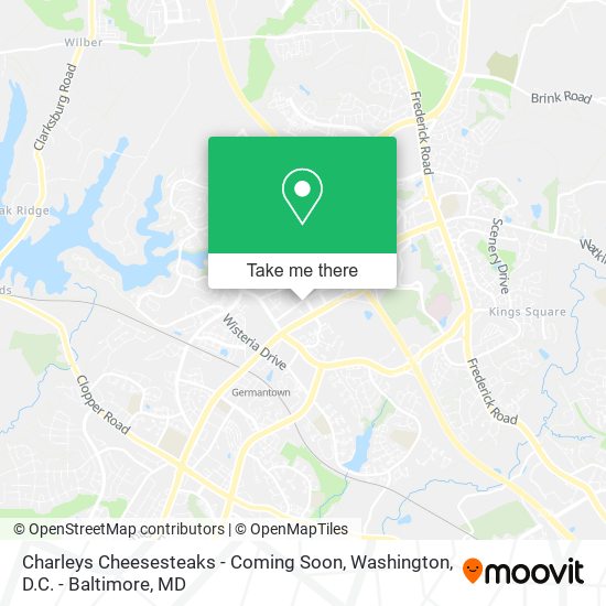 Mapa de Charleys Cheesesteaks - Coming Soon