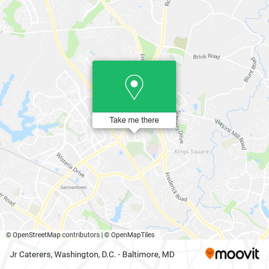 Jr Caterers map