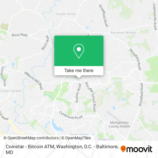 Mapa de Coinstar - Bitcoin ATM