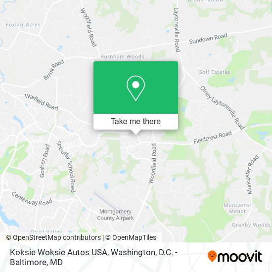Mapa de Koksie Woksie Autos USA