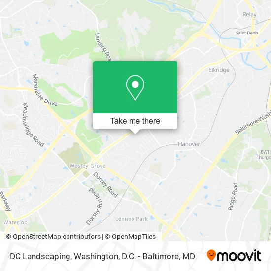 DC Landscaping map