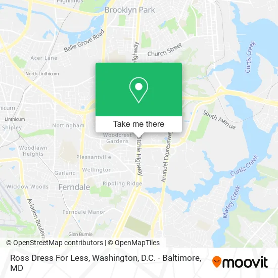 Mapa de Ross Dress For Less