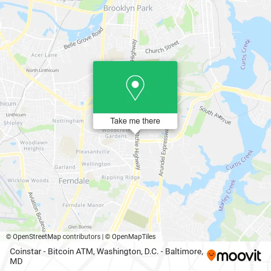 Coinstar - Bitcoin ATM map