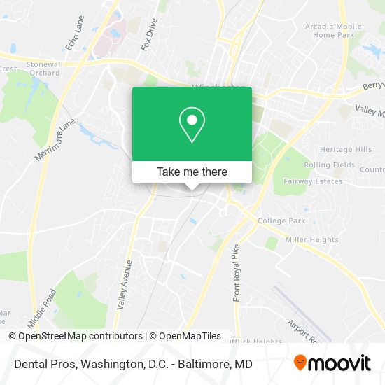 Dental Pros map