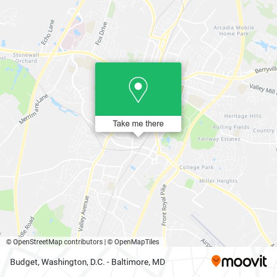 Mapa de Budget