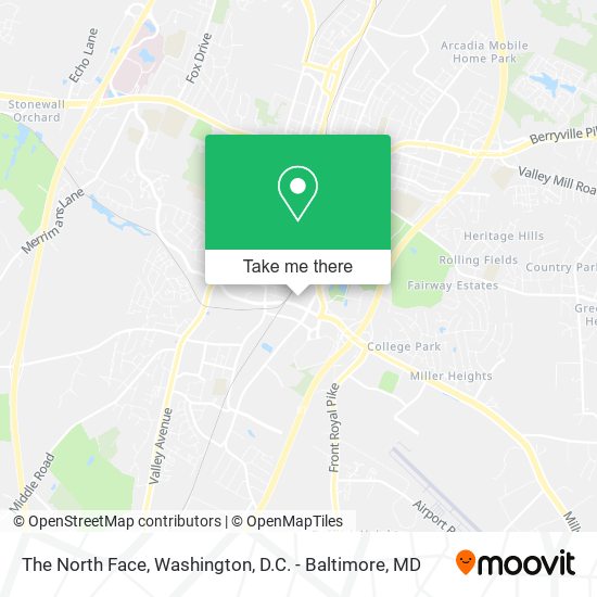 The North Face map