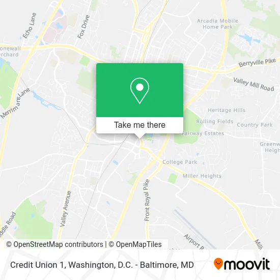 Credit Union 1 map