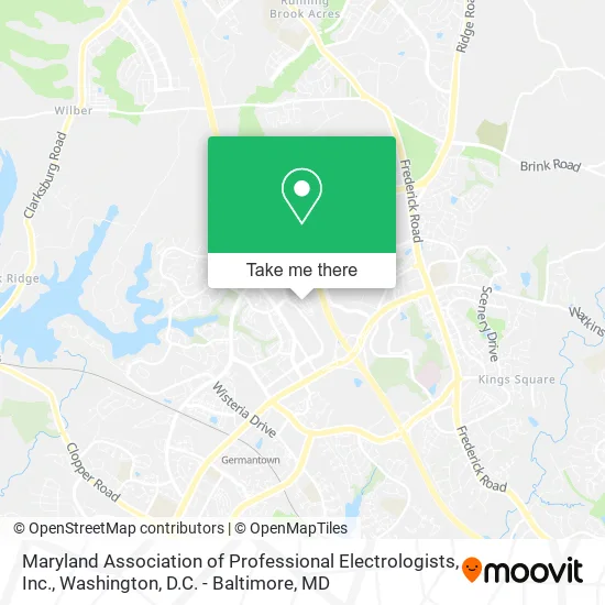 Mapa de Maryland Association of Professional Electrologists, Inc.