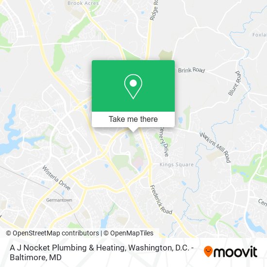 A J Nocket Plumbing & Heating map