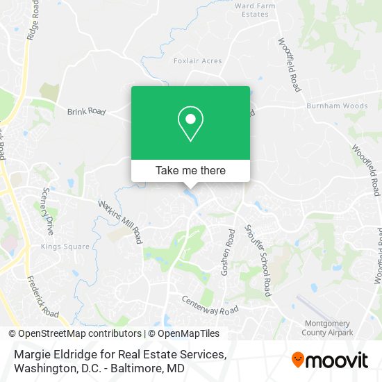 Margie Eldridge for Real Estate Services map