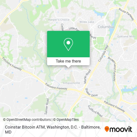 Mapa de Coinstar Bitcoin ATM