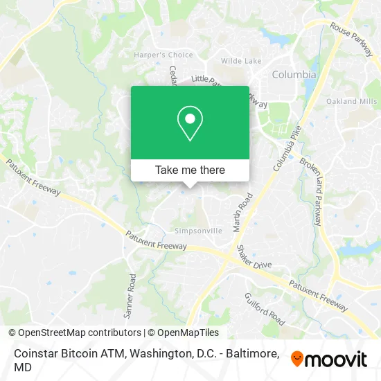 Coinstar Bitcoin ATM map