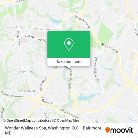 Wonder Wellness Spa map