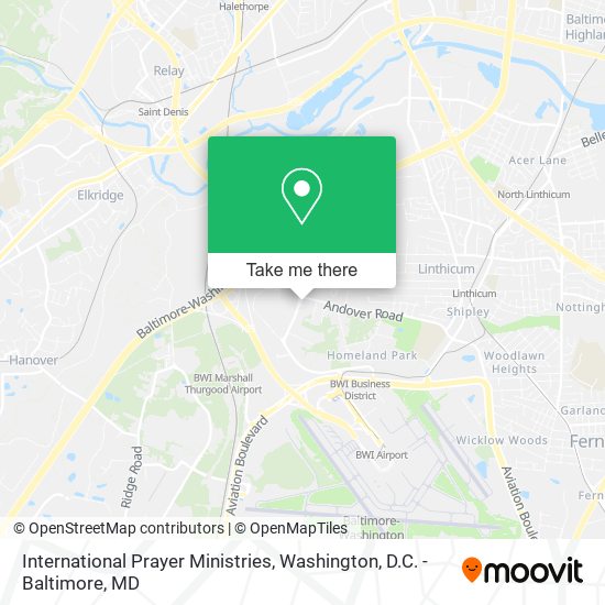 International Prayer Ministries map