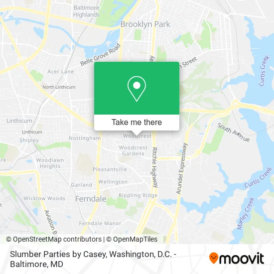 Slumber Parties by Casey map