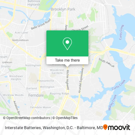 Mapa de Interstate Batteries