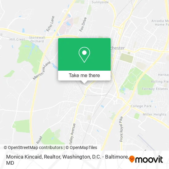 Monica Kincaid, Realtor map
