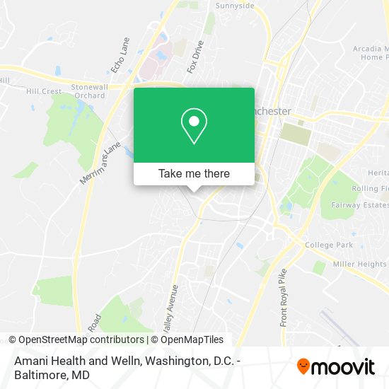 Amani Health and Welln map