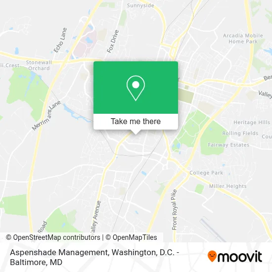 Aspenshade Management map