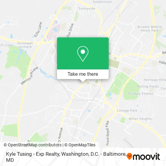 Kyle Tusing - Exp Realty map