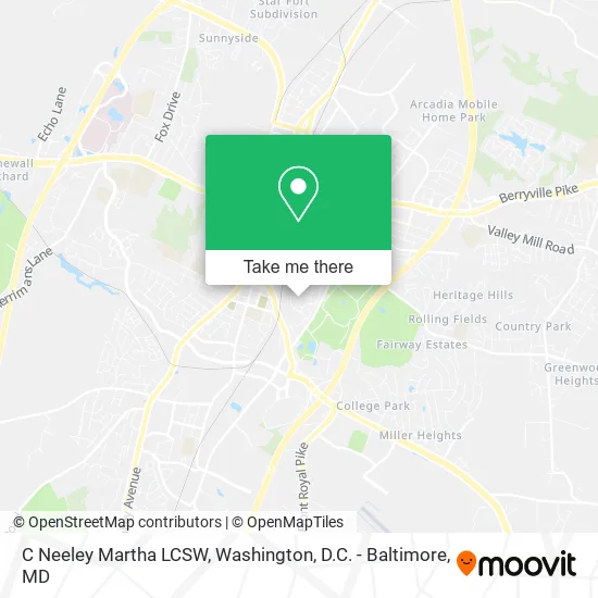 C Neeley Martha LCSW map
