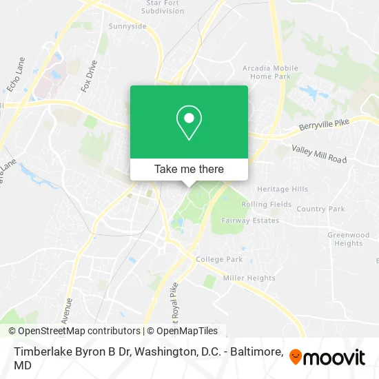 Timberlake Byron B Dr map