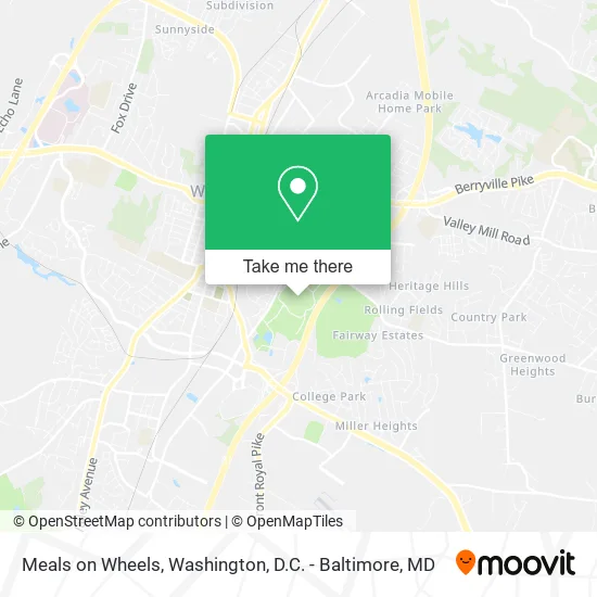 Meals on Wheels map