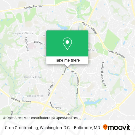 Cron Crontracting map