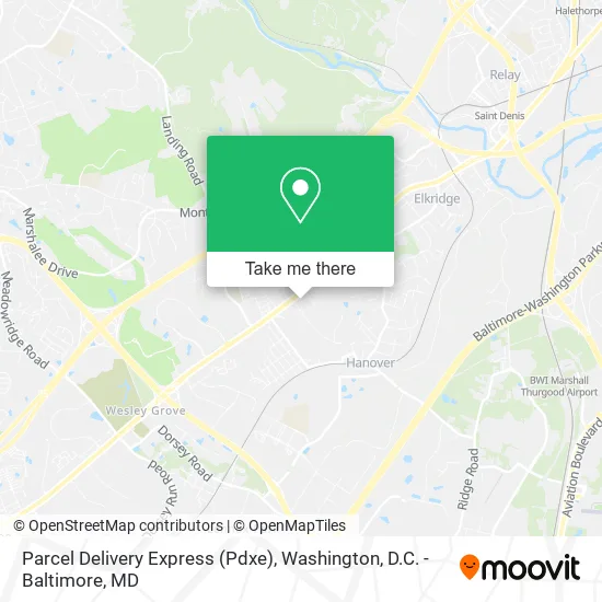 Parcel Delivery Express (Pdxe) map