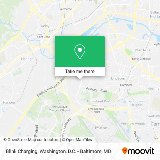Blink Charging map
