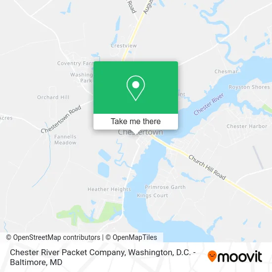 Chester River Packet Company map