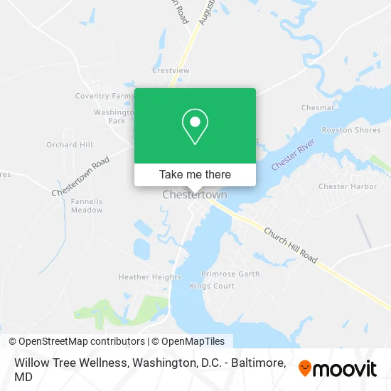 Willow Tree Wellness map