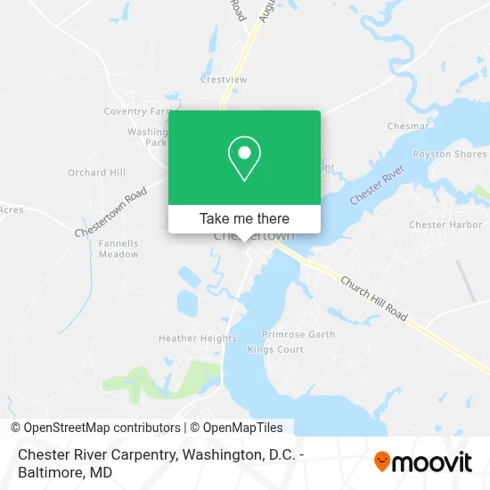 Chester River Carpentry map