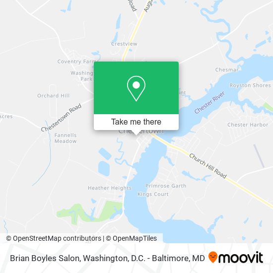 Brian Boyles Salon map