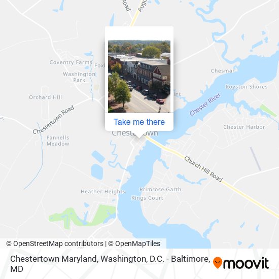 Mapa de Chestertown Maryland