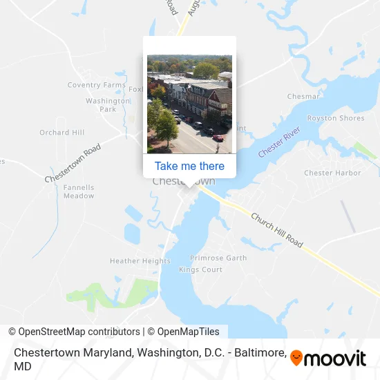 Chestertown Maryland map