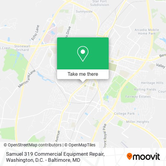 Mapa de Samuel 319 Commercial Equipment Repair