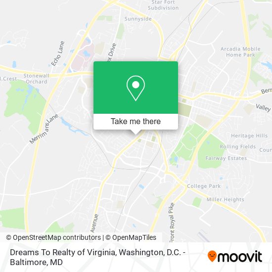 Mapa de Dreams To Realty of Virginia