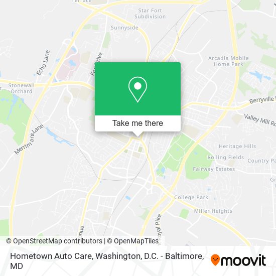 Mapa de Hometown Auto Care