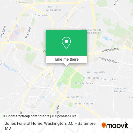 Jones Funeral Home map