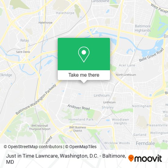 Just in Time Lawncare map