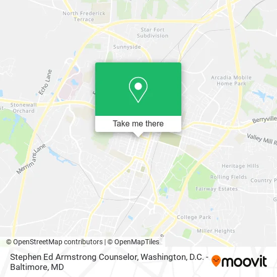 Stephen Ed Armstrong Counselor map