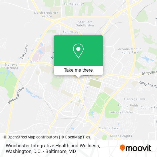 Winchester Integrative Health and Wellness map