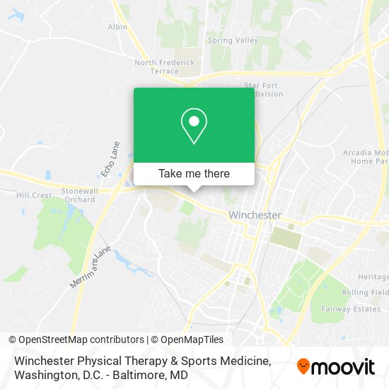 Winchester Physical Therapy & Sports Medicine map