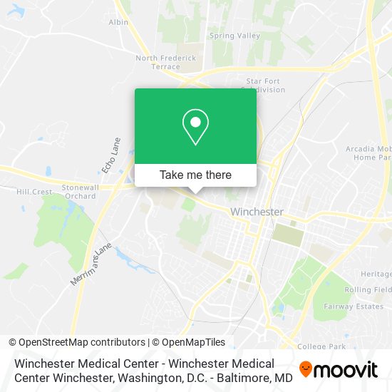 Winchester Medical Center - Winchester Medical Center Winchester map