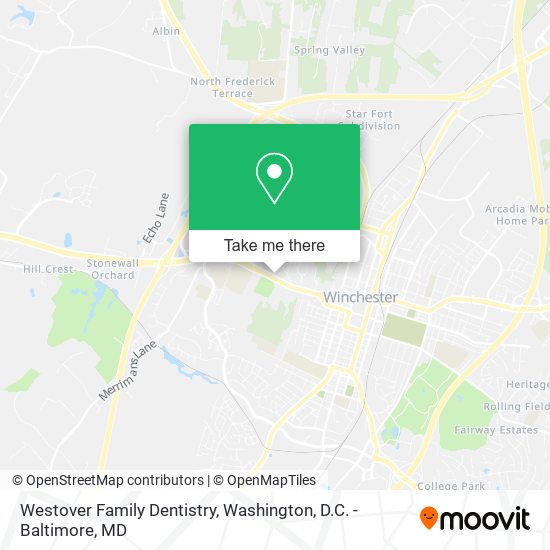 Mapa de Westover Family Dentistry